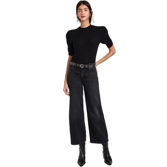 FRAME Ruched Sleeve Cashmere Sweater - Picture 13 of 15